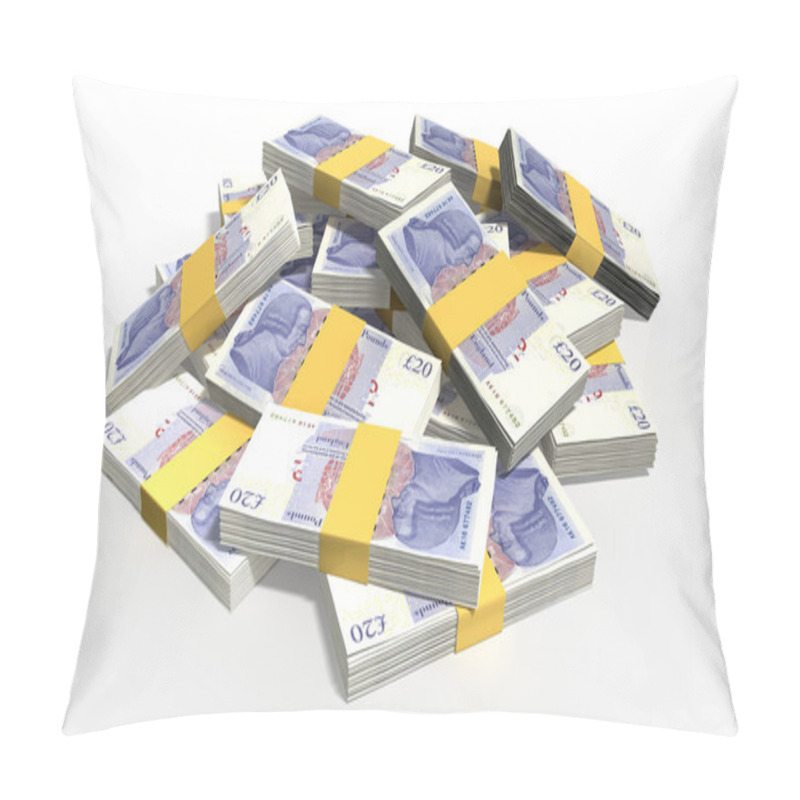 Personality  British Pound Sterling Notes Scattered Pile Pillow Covers