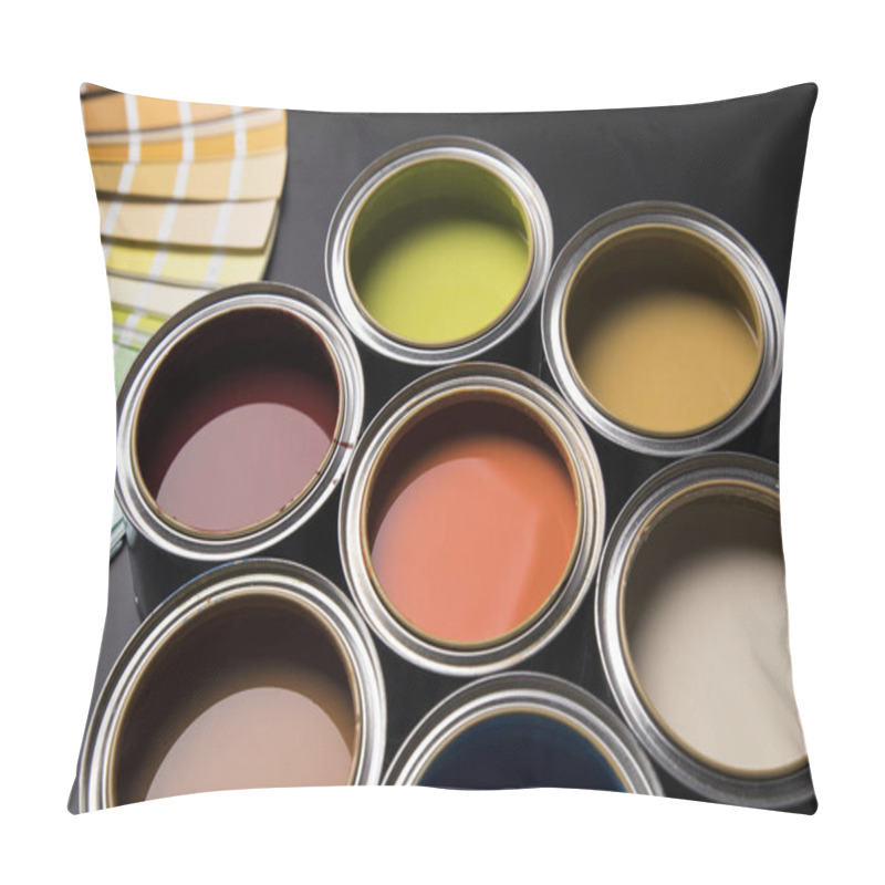 Personality  Open Cans Of Paint, Creativity Concept Pillow Covers