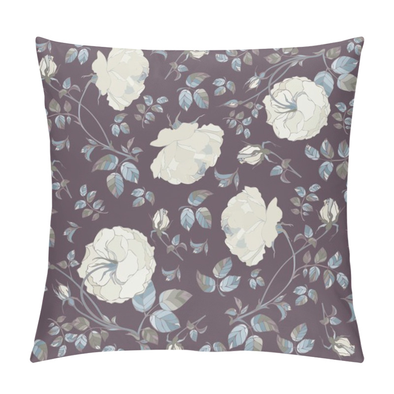 Personality  Seamless Background From A Flowers Ornament, Fashionable Modern Wallpaper O Pillow Covers