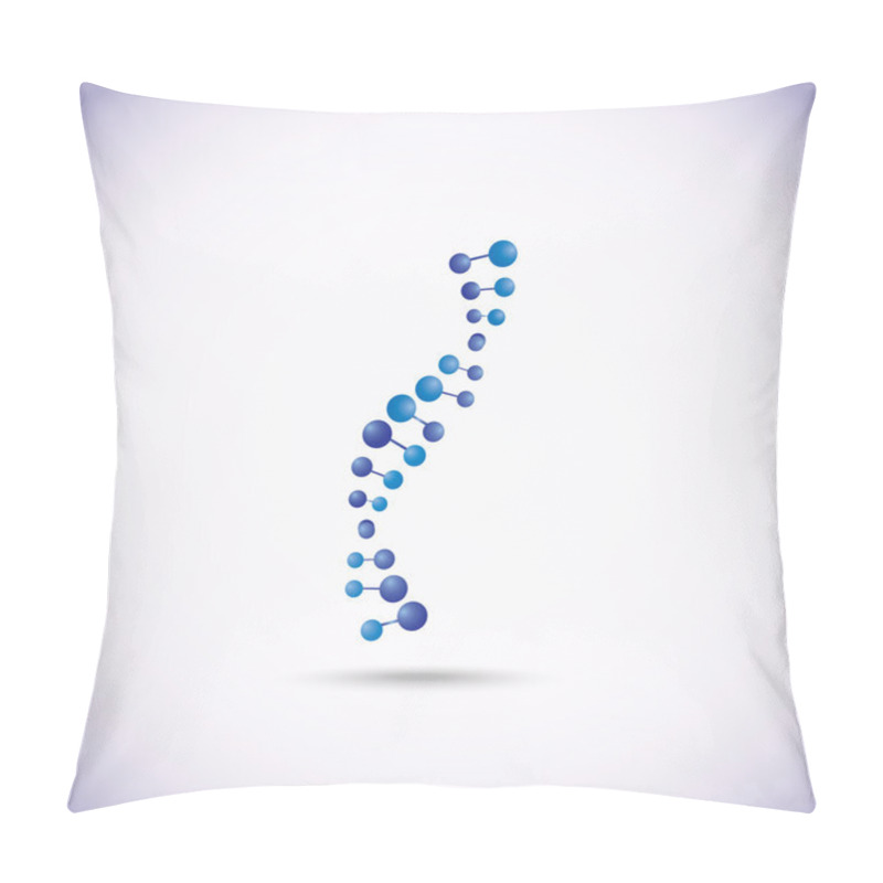 Personality  DNA And Molecule Symbols Pillow Covers