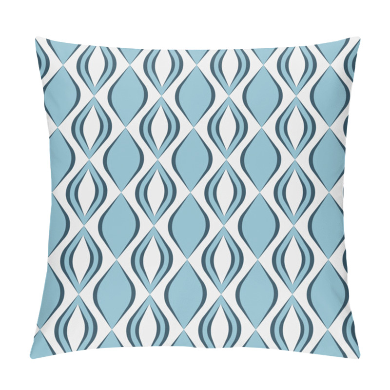 Personality  Seamless Geometric Pattern With Diamond Shapes In Retro Style. Pillow Covers