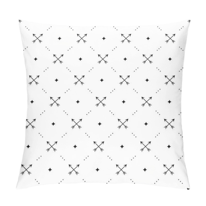 Personality  Seamless Vector Black Pattern Pillow Covers