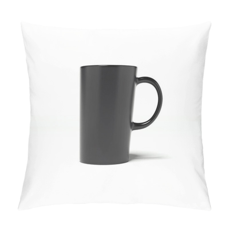 Personality  Black Blank Cup. 3d Rendering Pillow Covers