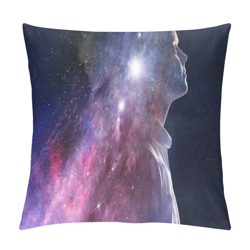 Personality  Mystery Of Space World . Mixed Media Pillow Covers