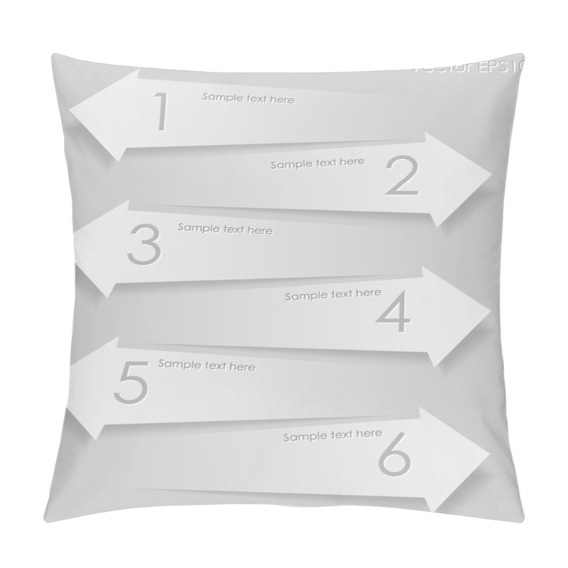 Personality  Paper Arrows Background. Pillow Covers