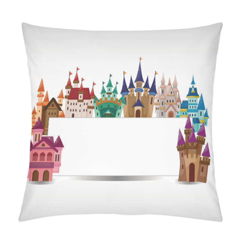 Personality  Cartoon Castle Card Pillow Covers