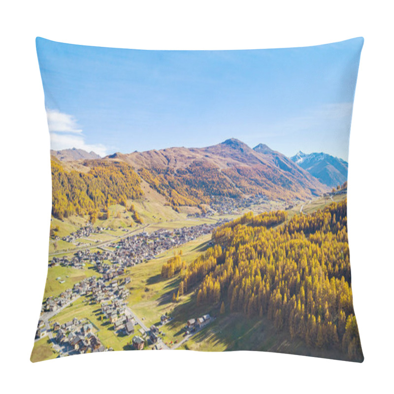 Personality  Livigno (IT) - Autumn Panoramic Aerial View Pillow Covers