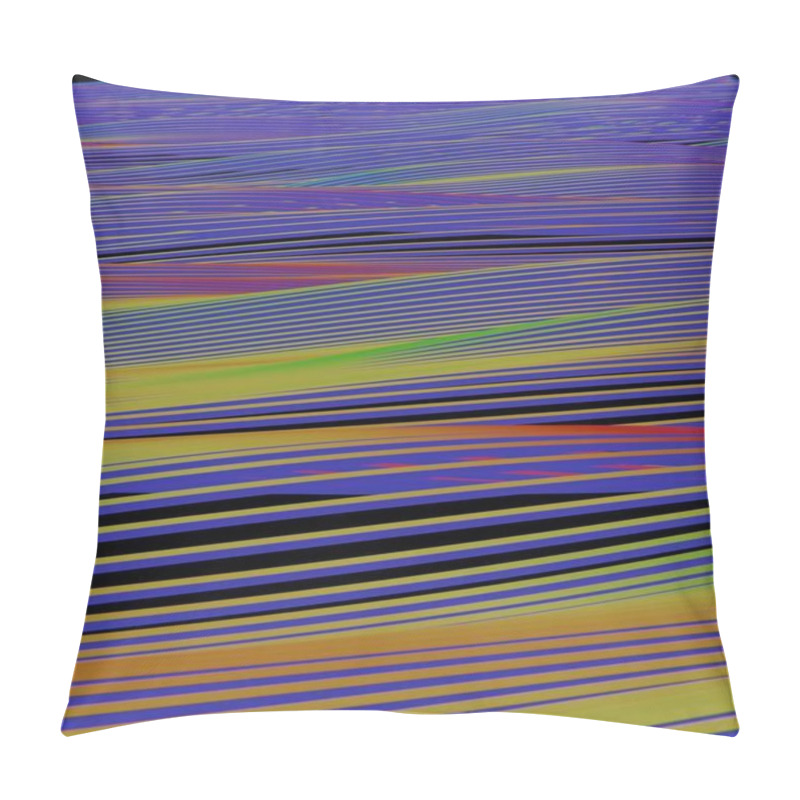 Personality  Vibrant Abstract Lines With Gradient Motion Flow Pillow Covers