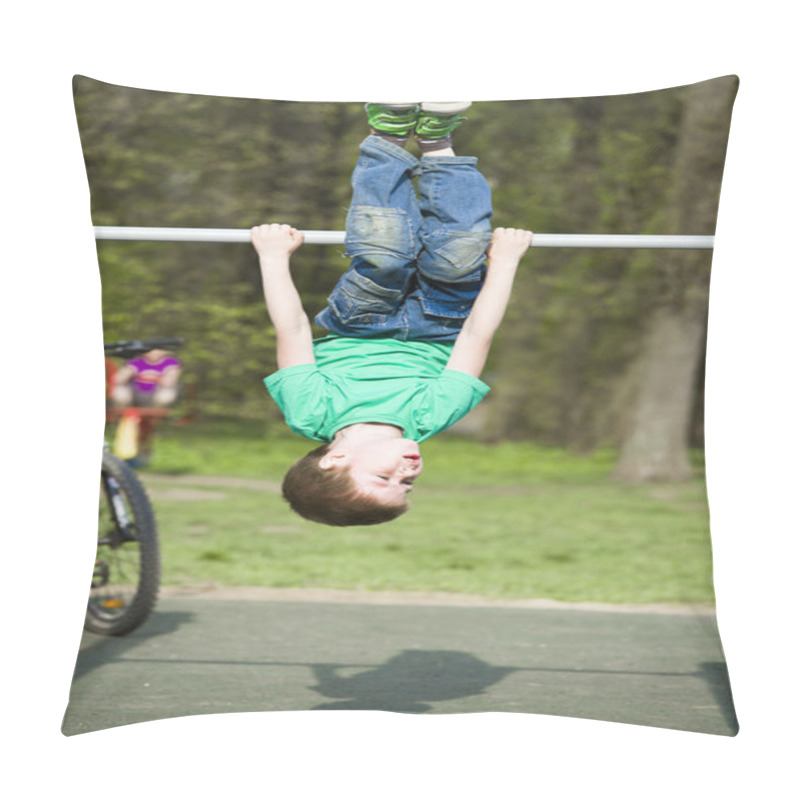 Personality  Little Boy Playing Sports Pillow Covers