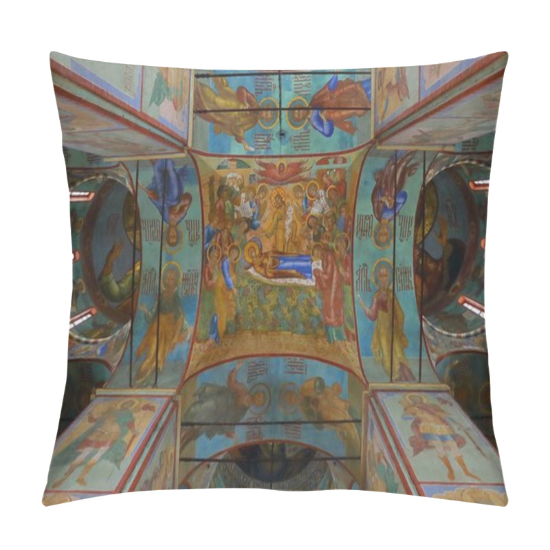 Personality  Interior Of Dormition - Assumption Cathedral. In The Trinity Lavra Of St. Sergius Pillow Covers