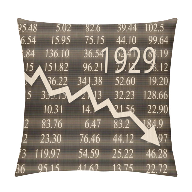 Personality  Stock Market Crash During The Economic Crisis Pillow Covers