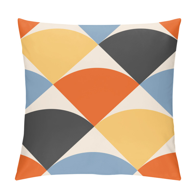 Personality  Trendy Minimalist Seamless Pattern With Abstract Creative Geometric Composition Pillow Covers