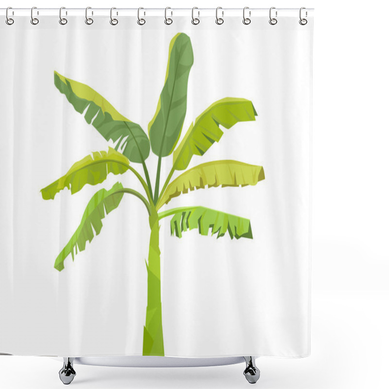 Personality  Banana Tree-Vector Shower Curtains