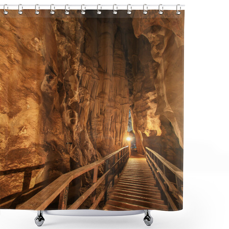 Personality  Cave Pranangnai In Koh Phi Phi National Park Shower Curtains