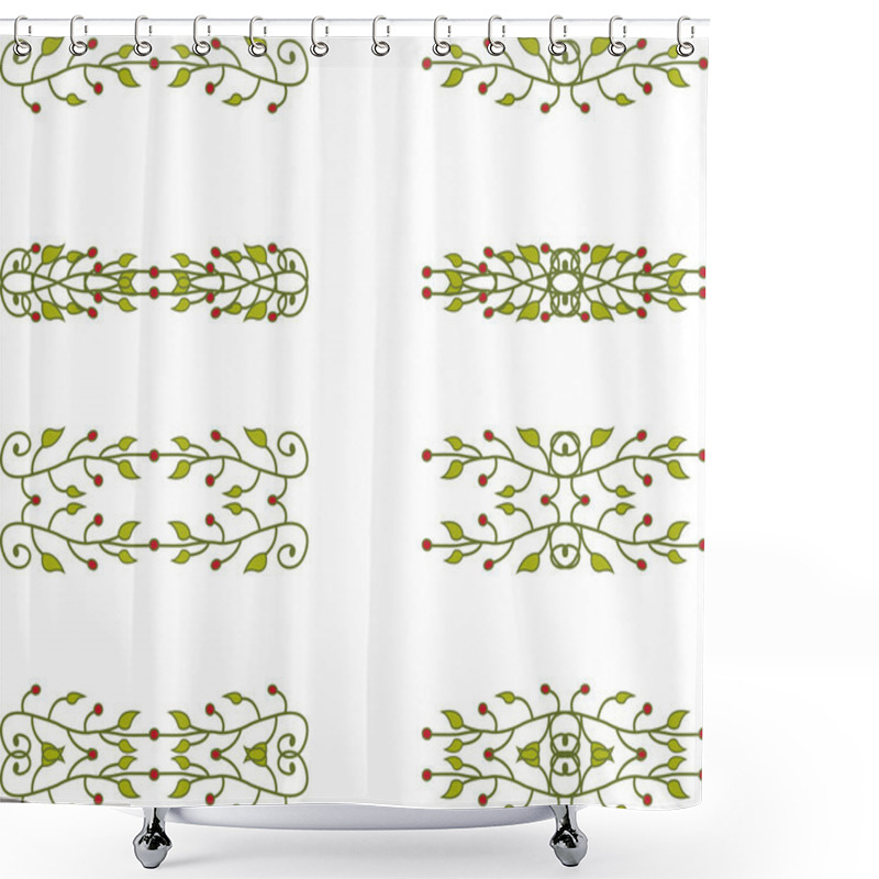 Personality  Floral Branch Elements Shower Curtains