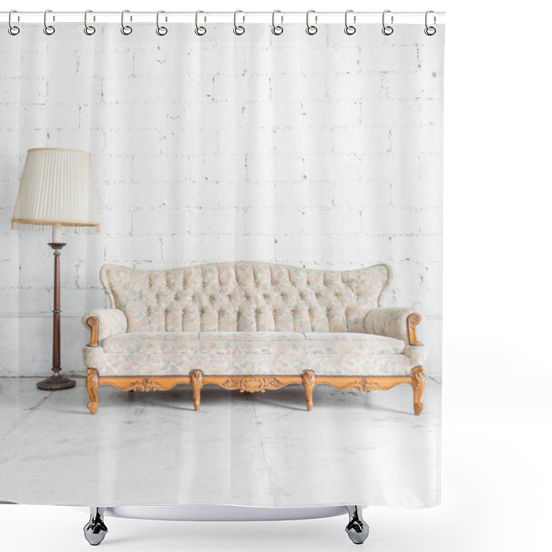 Personality  Sofa With Lamp Shower Curtains