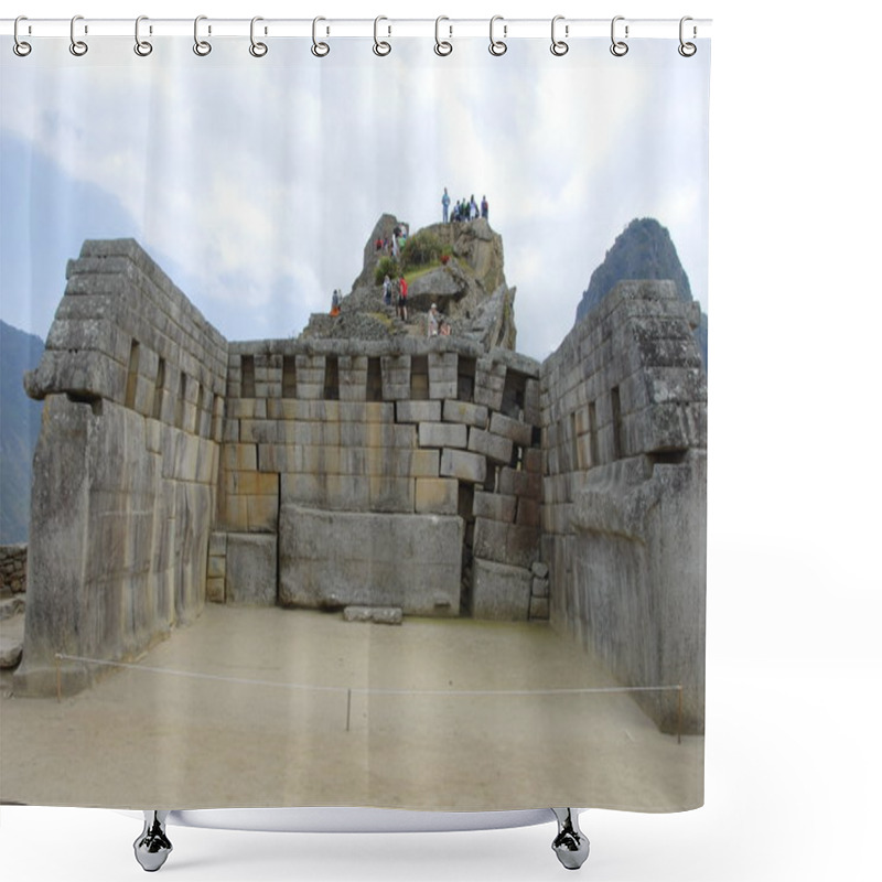 Personality  Main Temple, Machu Picchu Shower Curtains