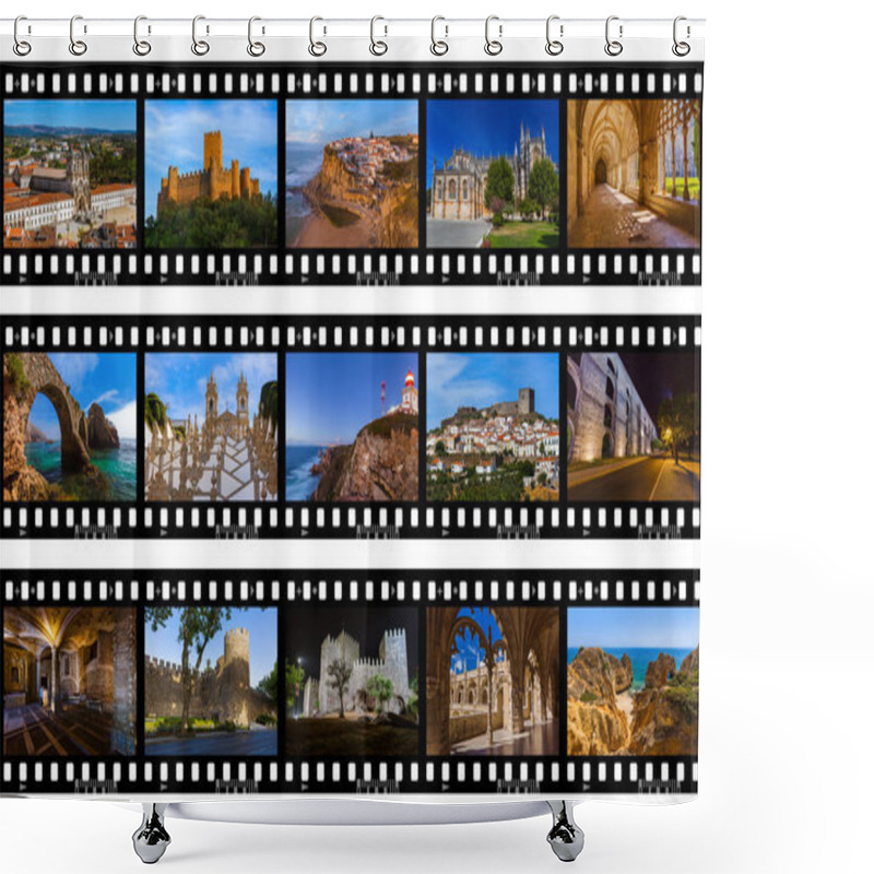 Personality  Frames Of Film - Portugal Travel Images (my Photos) Shower Curtains