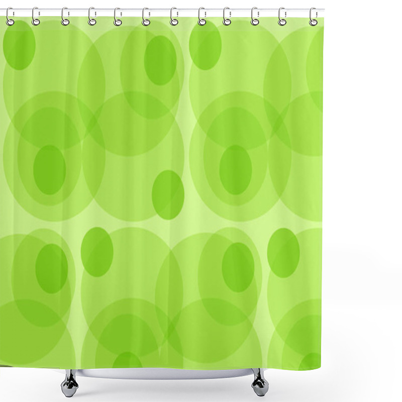 Personality  Background Ovals. Abstract Attractive Bokeh. Green Circles Background. Geometric Shapes Background. Shower Curtains