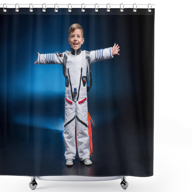 Personality  Boy In Astronaut Costume  Shower Curtains