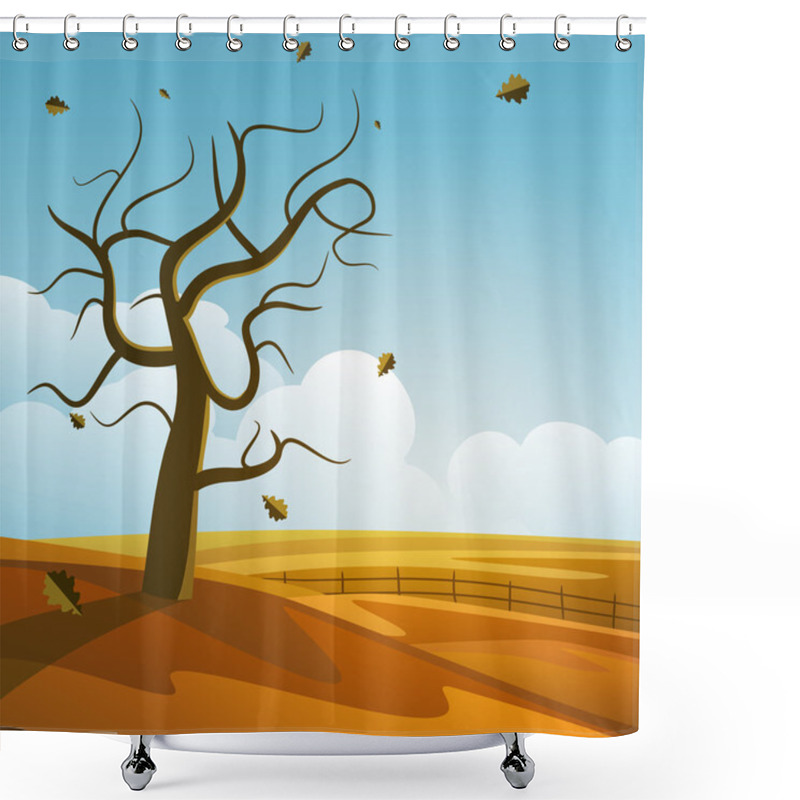 Personality  Autumn Background Shower Curtains