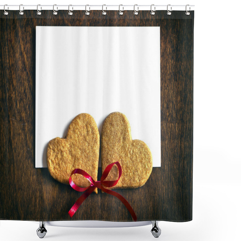 Personality  Sweet Homemade Sugar Cookies Over Wooden Table Shower Curtains