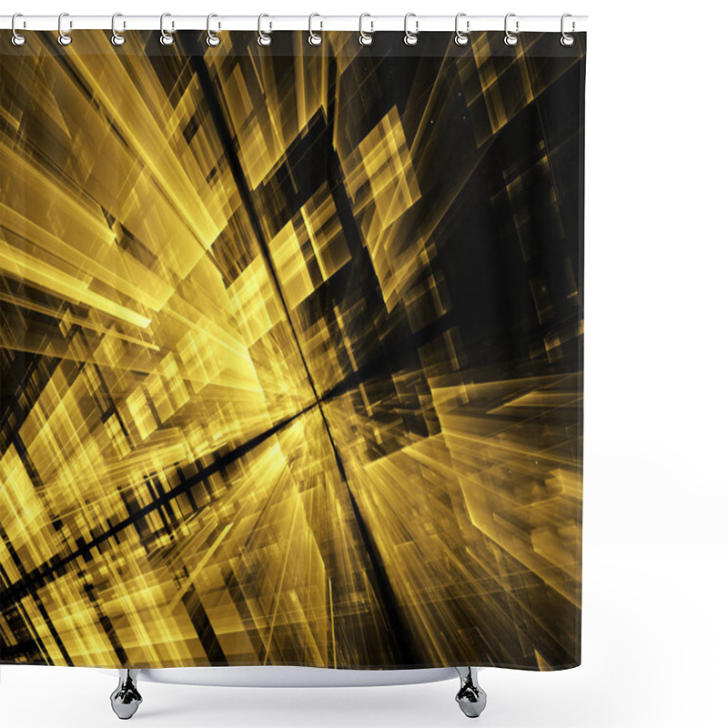 Personality  Abstract Fractal Background Shower Curtains