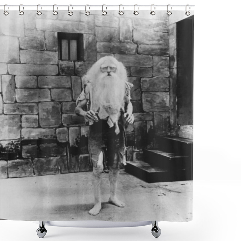 Personality  Rip Van Winkle Beard Shower Curtains