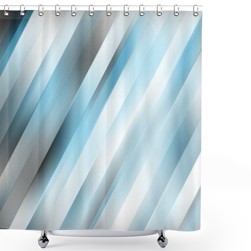 Personality  Motion Graphics Elegant Corporate Blur Stripes Gradient Background Computer Generated Image Shower Curtains