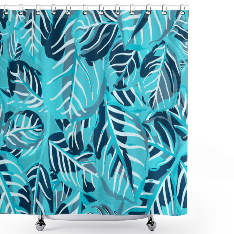 Personality  Leaves Seamless Pattern. Shower Curtains