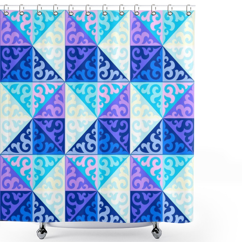 Personality  Kazakh National Patterns And Ornaments Shower Curtains