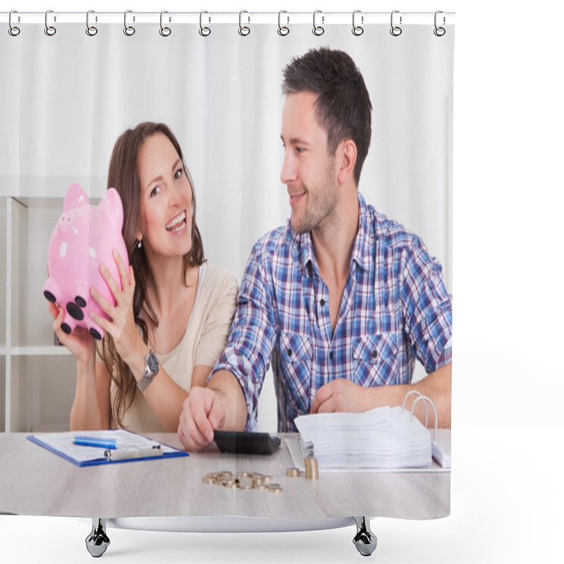 Personality  Couple Shower Curtains