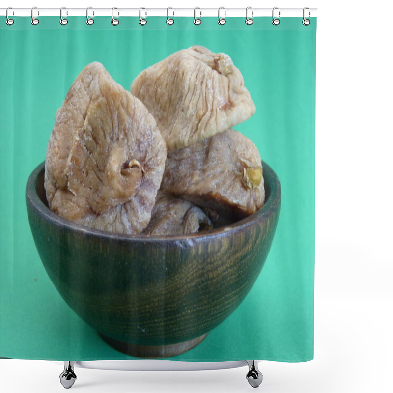 Personality  Nature's Sweet Treasure: A Bowl Of Dried Figs Representing Timeless Nourishment And Earthly Simplicity Shower Curtains