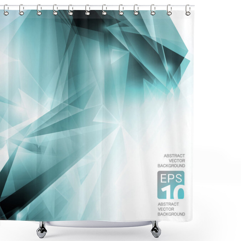 Personality  Vector Abstract High-tech Background Shower Curtains