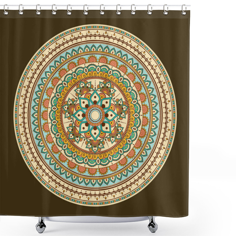 Personality  Mandala Art Pattern Eps Vector Shower Curtains