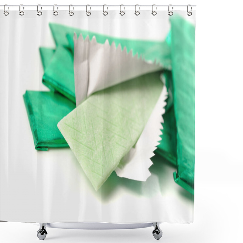 Personality  Chewing Gum Shower Curtains