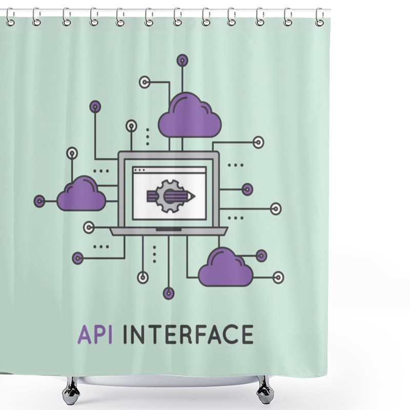 Personality  API Application Programming Interface Shower Curtains