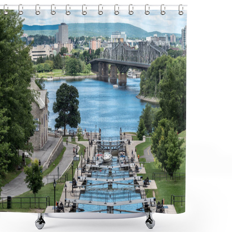 Personality  Rideau Canal In Ottawa Shower Curtains