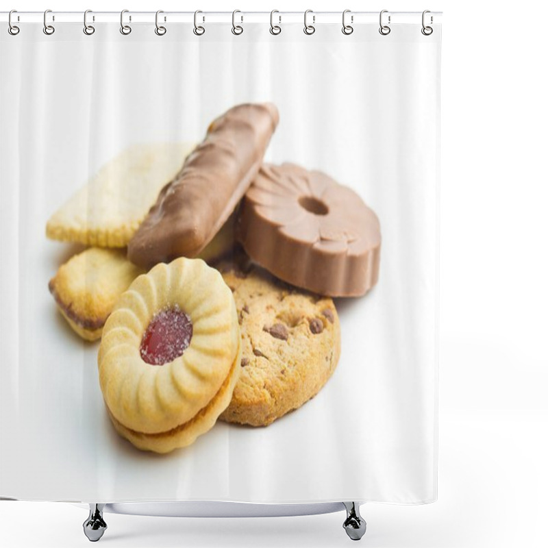 Personality  Various Sweet Biscuits. Shower Curtains