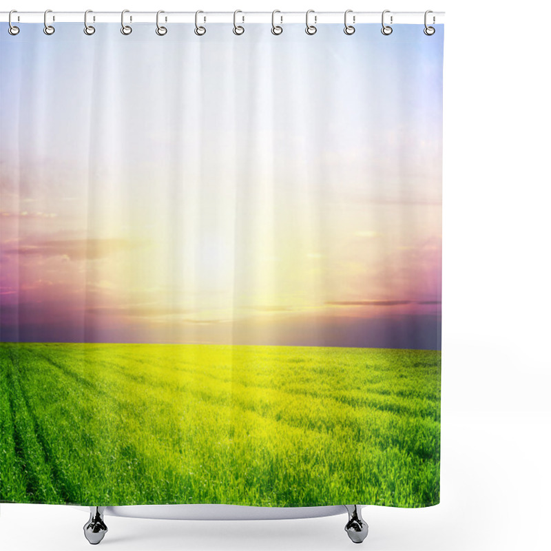 Personality  Field Shower Curtains