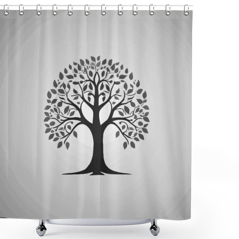 Personality  Abstract Tree Illustration Art Design For Social Media Template Backgrounds. Shower Curtains