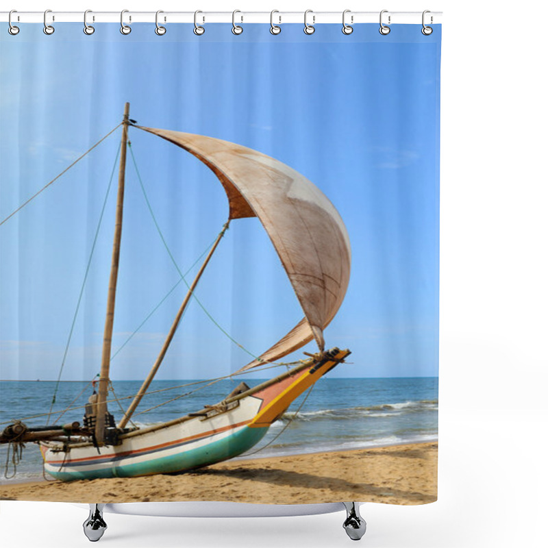 Personality  Fishing Boats Shower Curtains