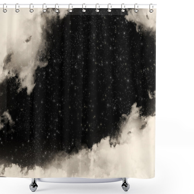 Personality  Stars Through The Clouds Shower Curtains