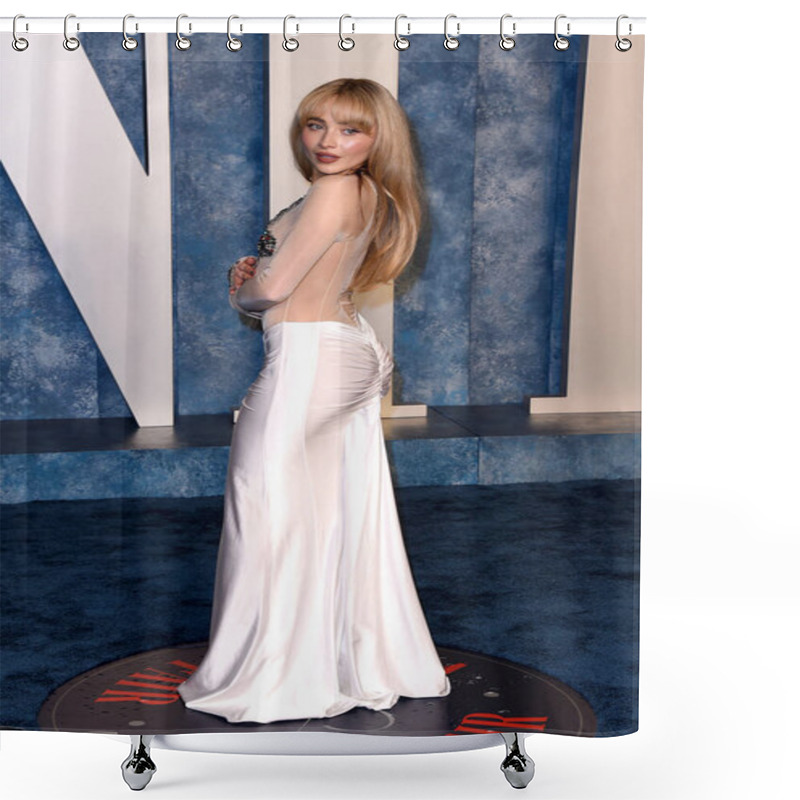 Personality  LOS ANGELES - MAR 12:  Sabrina Carpenter At The 2023 Vanity Fair Oscar Party At The Wallis Annenberg Center For The Performing Arts On March 12, 2023 In Beverly Hills, CA Shower Curtains