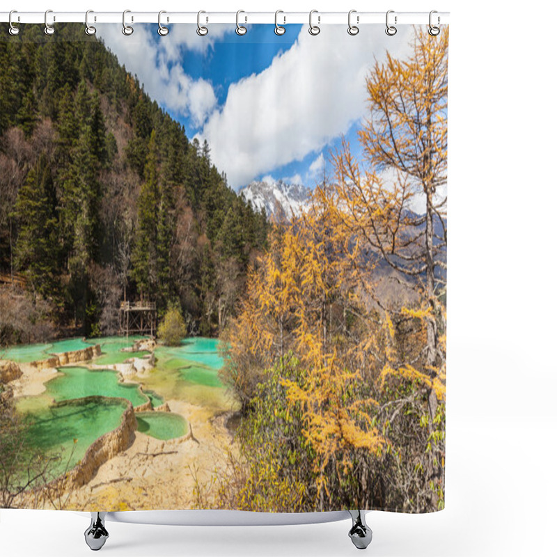 Personality  Huanlong National Park In Sichuan Province, China Shower Curtains