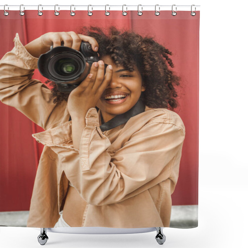 Personality  Photographer Shower Curtains