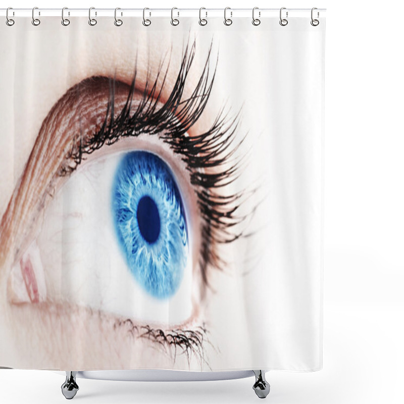 Personality  Abstract Blue Eye Shower Curtains