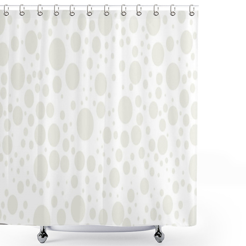 Personality  Abstract Pattern Of Scattered Circles In Various Sizes, Creating A Textured Effect. Ideal For Backgrounds, Textiles, Or Graphic Designs Shower Curtains