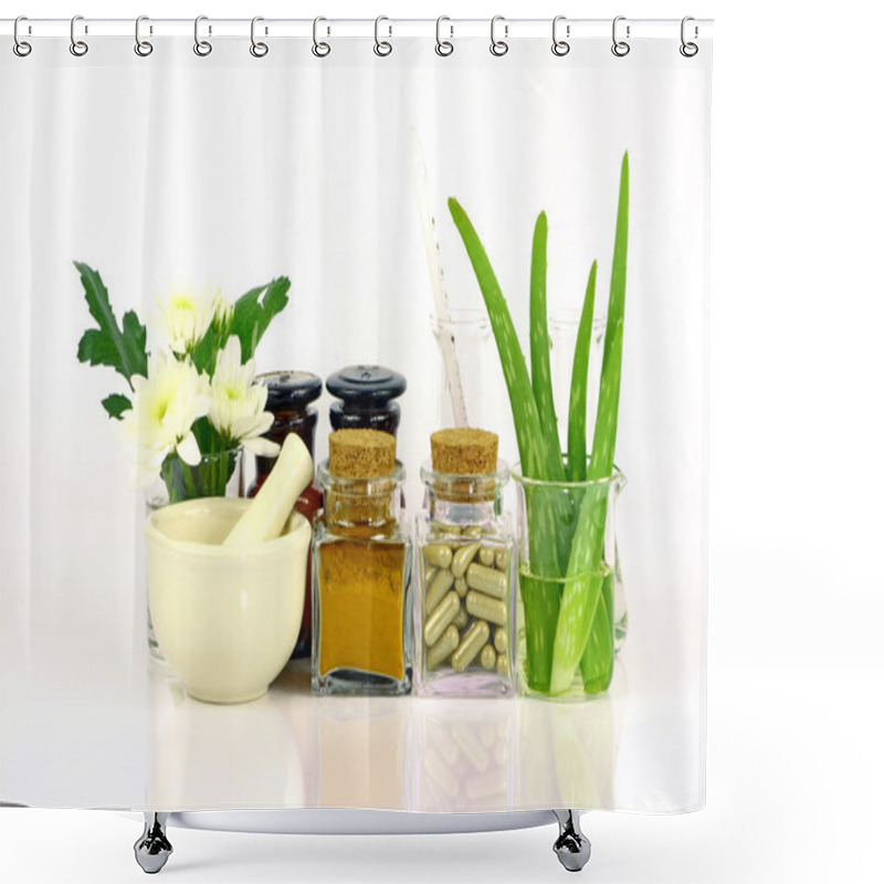 Personality  Medicine From Natural Products. Shower Curtains