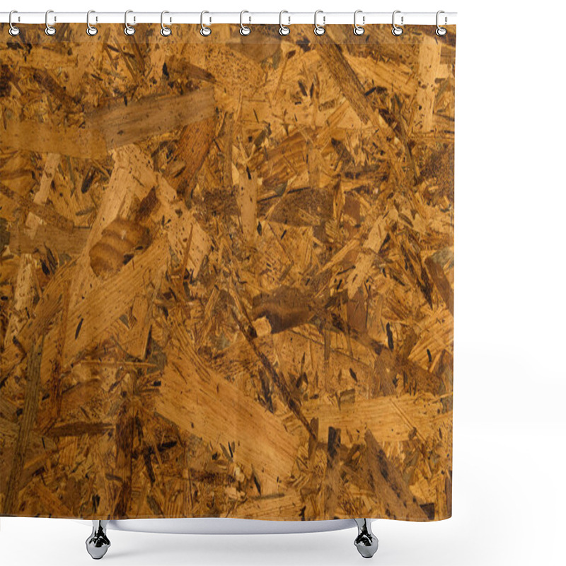 Personality  Pressed Wood Textured Background, Top View Shower Curtains